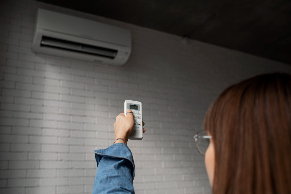 Réglage de la climatisation avec une télécommande
